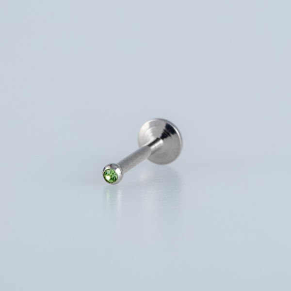 Piercing Labret 2mm Taşlı Top