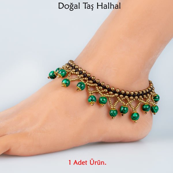 Doğal Taş  Halhal- 6 Renk Seçeneği Renk 1