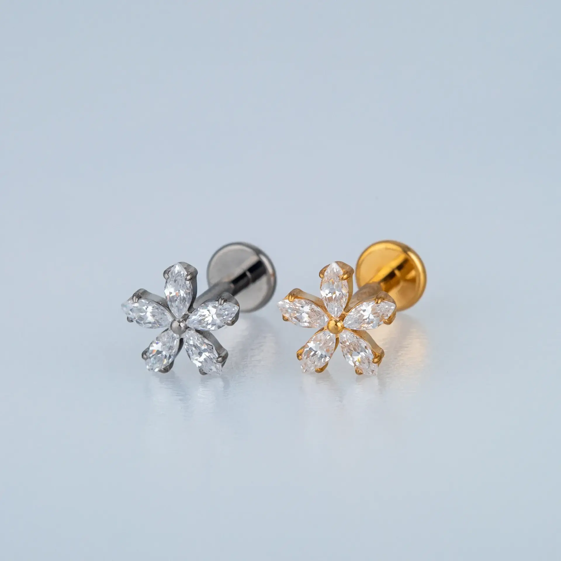 Piercing G23 Titanyum Tragus Çiçek