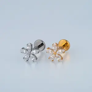 Piercing G23 Titanyum Tragus Çiçek