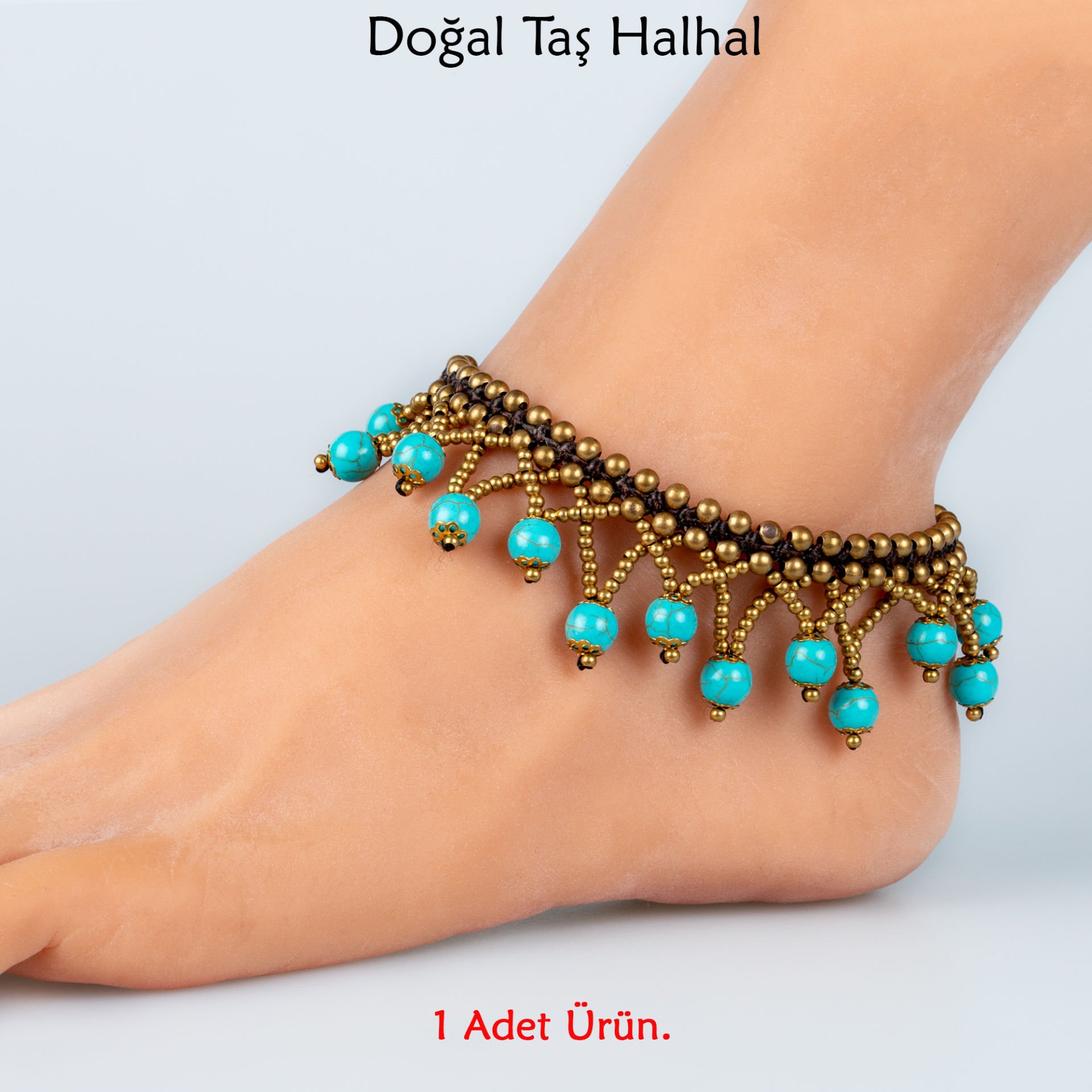 Doğal Taş  Halhal- 6 Renk Seçeneği Renk 3