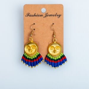 El Yapımı Pirinç Makrome Küpe Baykuş 3 Renk Seçeneği 1 Çift Renk 3