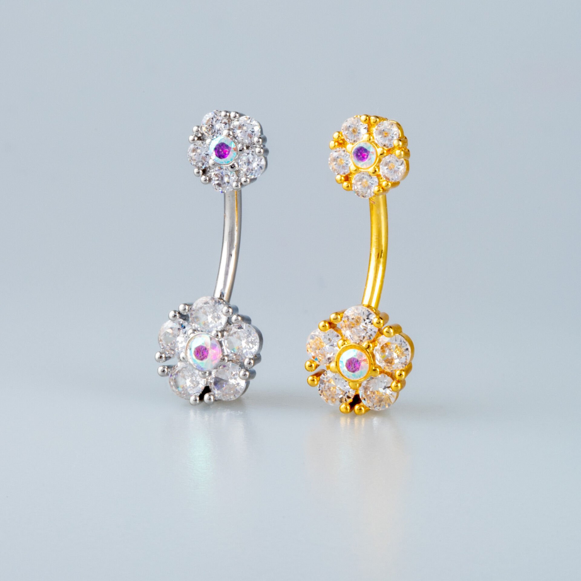 Piercing Göbek 8mm Yuvarlak Taş