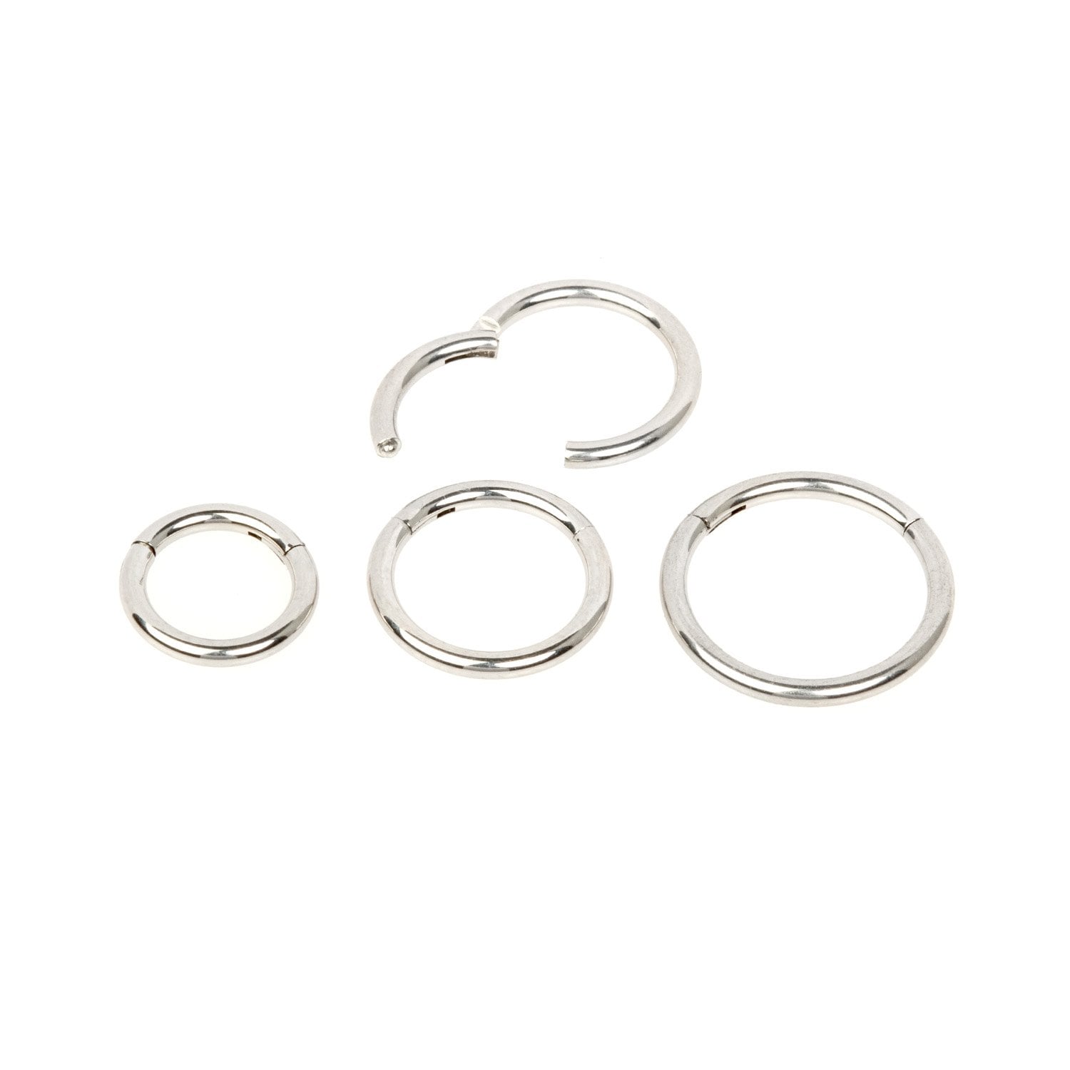 Ring Piercing White 1.2mm Diameter: 6mm