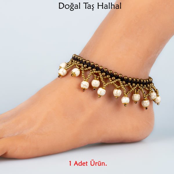 Doğal Taş  Halhal- 6 Renk Seçeneği Renk 6