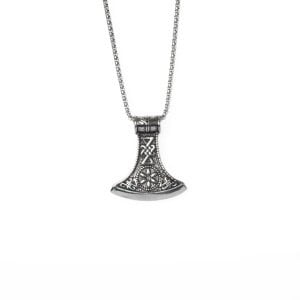 Çelik Kolye Viking Savaşçı Baltası