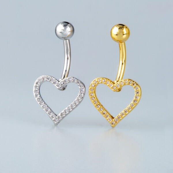 Piercing Göbek Kalp