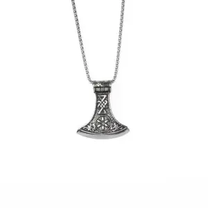 Toptan Viking Gotik Çelik Erkek Kolye