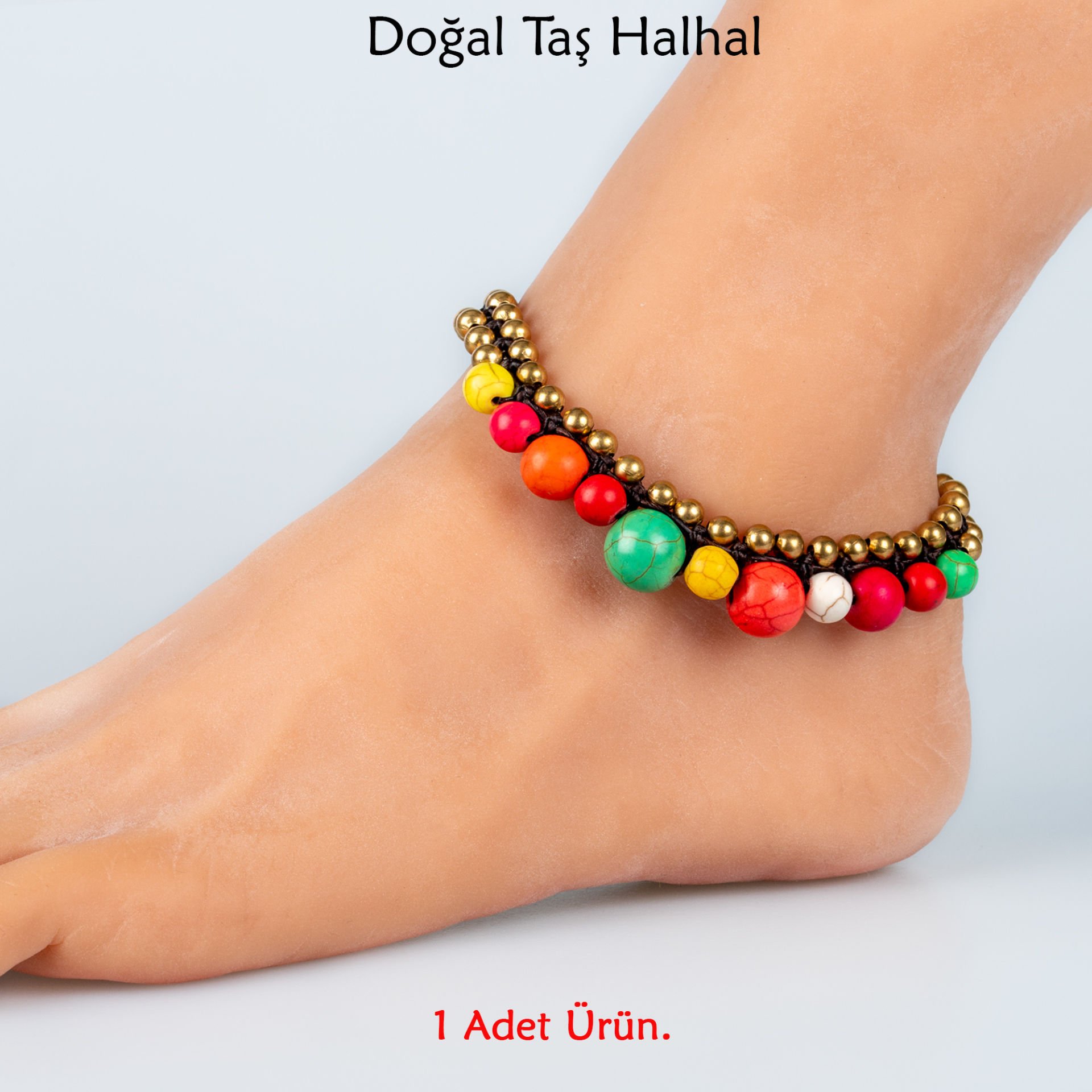 Doğal Taş  Halhal- 4 Renk Seçeneği Renk 1
