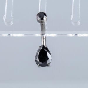 Piercing Titanyum Göbek Fashion 6mm Damla Taş