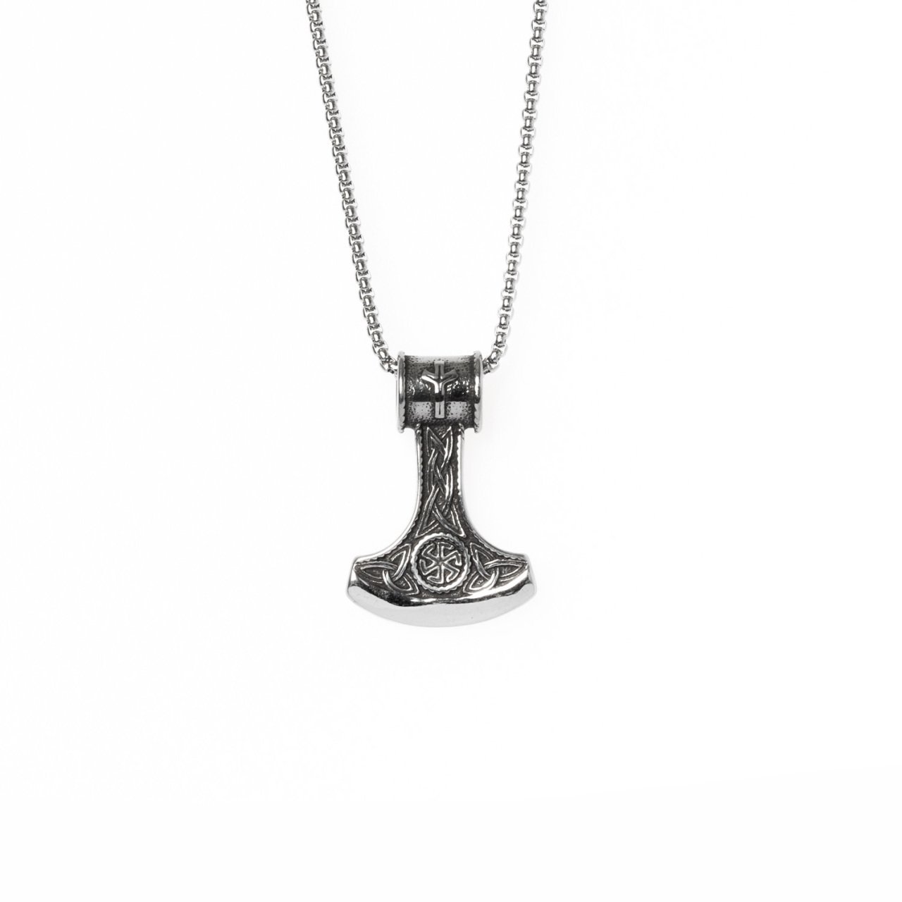 Steel Necklace Viking Warrior Ax