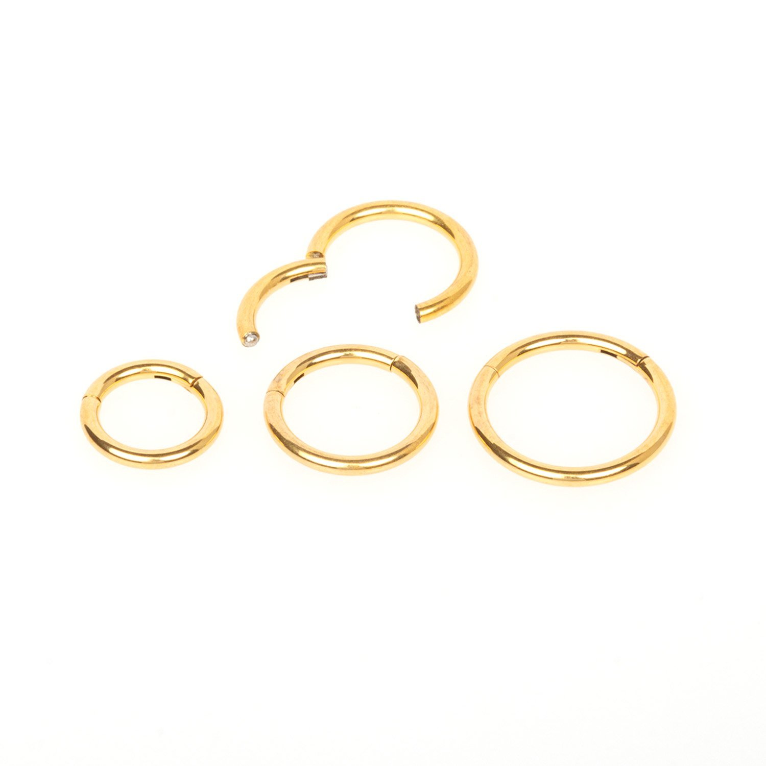 Halka Piercing Sarı 1.2mm  Segment