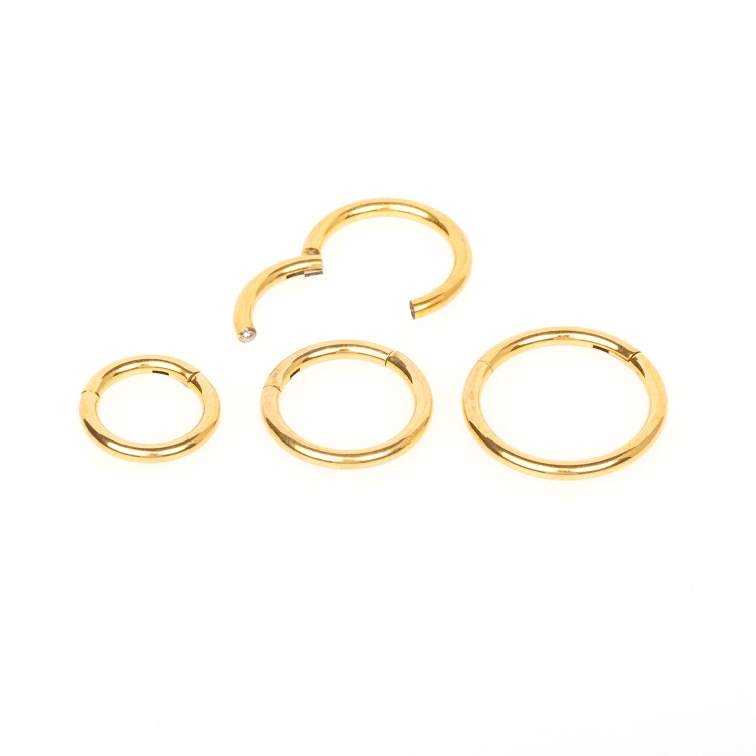 Halka Piercing Sarı 1.2mm  Segment Çap: 16mm