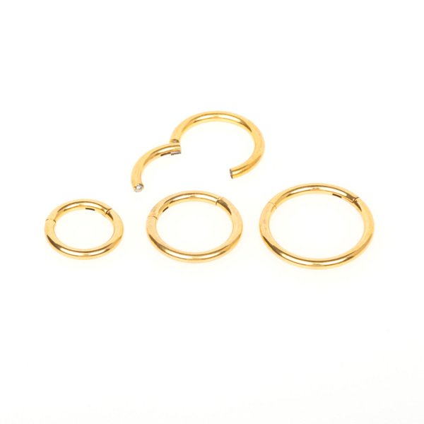 Halka Piercing Sarı 1.2mm  Segment Çap: 6mm