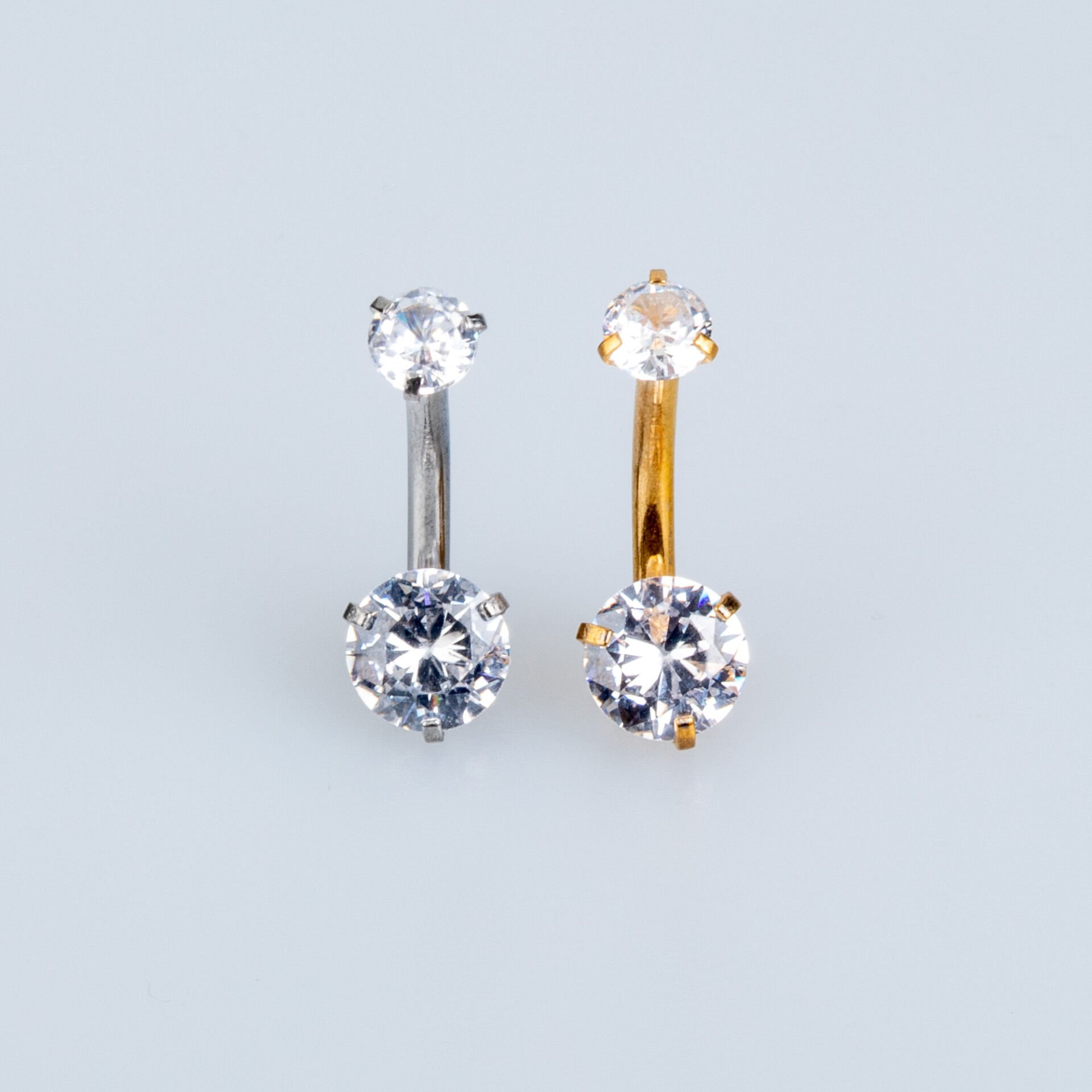 Piercing Göbek 8mm Yuvarlak Taş