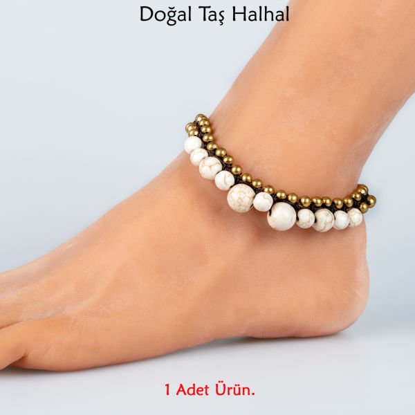 Doğal Taş  Halhal- 4 Renk Seçeneği Renk 3