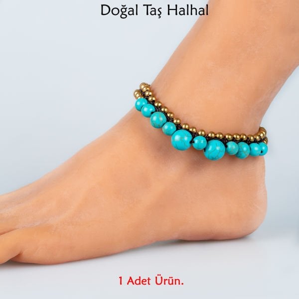 Doğal Taş  Halhal- 4 Renk Seçeneği Renk 4