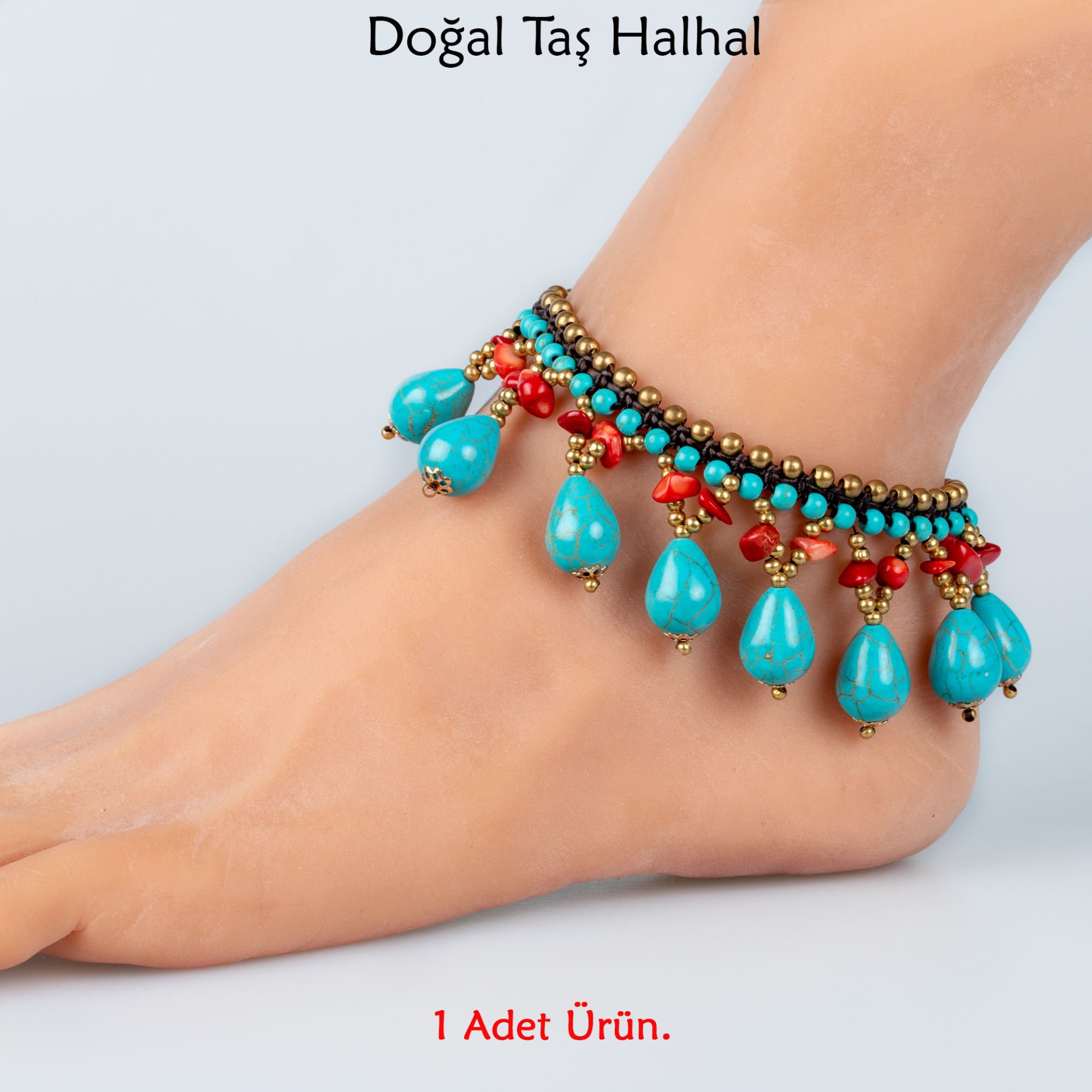 Doğal Taş  Halhal- 4 Renk Seçeneği Renk 1