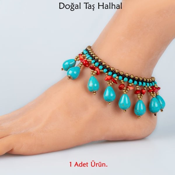 Doğal Taş  Halhal- 4 Renk Seçeneği Renk 1