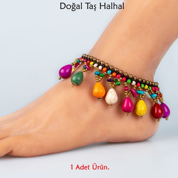 Doğal Taş  Halhal- 4 Renk Seçeneği Renk 2