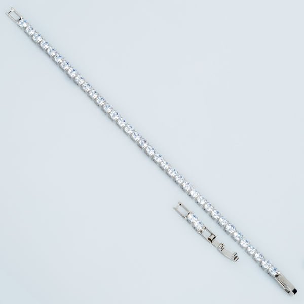 Steel Bracelet 4mm Stone