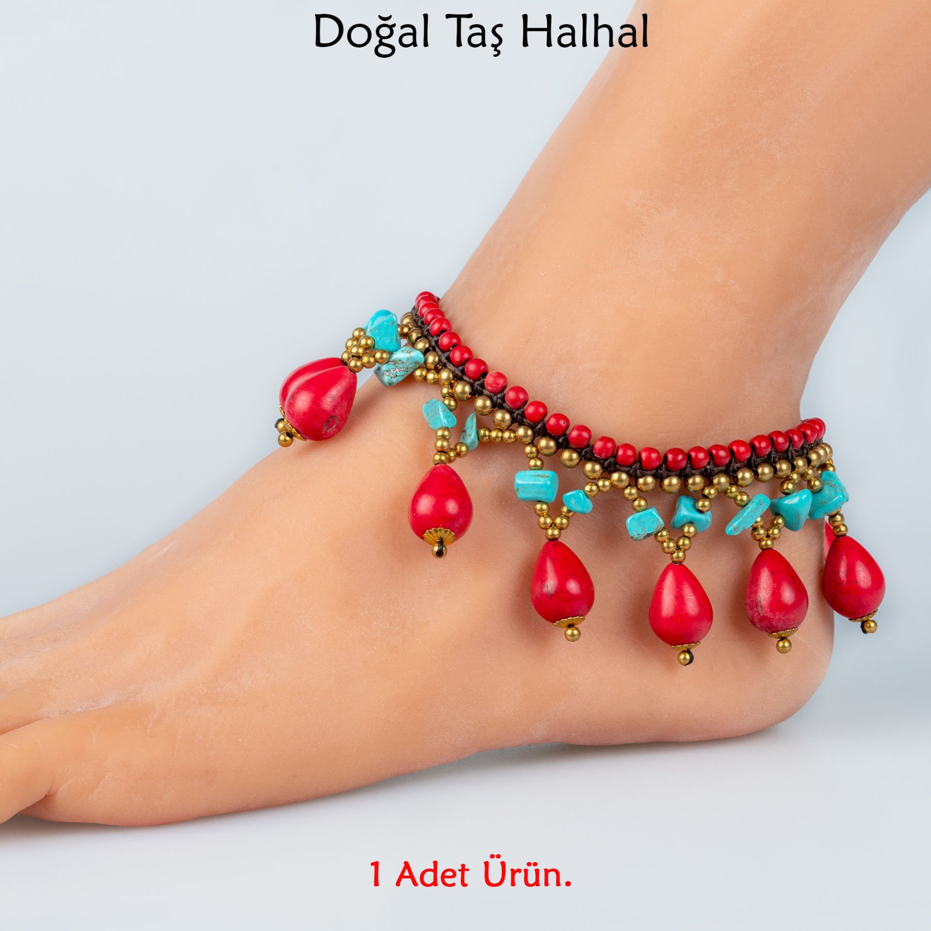 Doğal Taş  Halhal- 4 Renk Seçeneği Renk 3