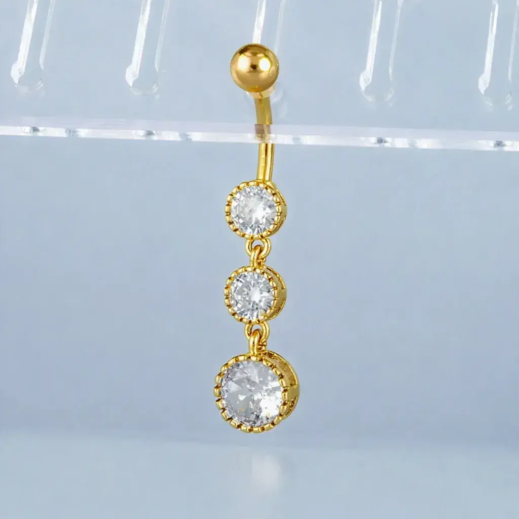 Piercing Göbek Fashion Sarı