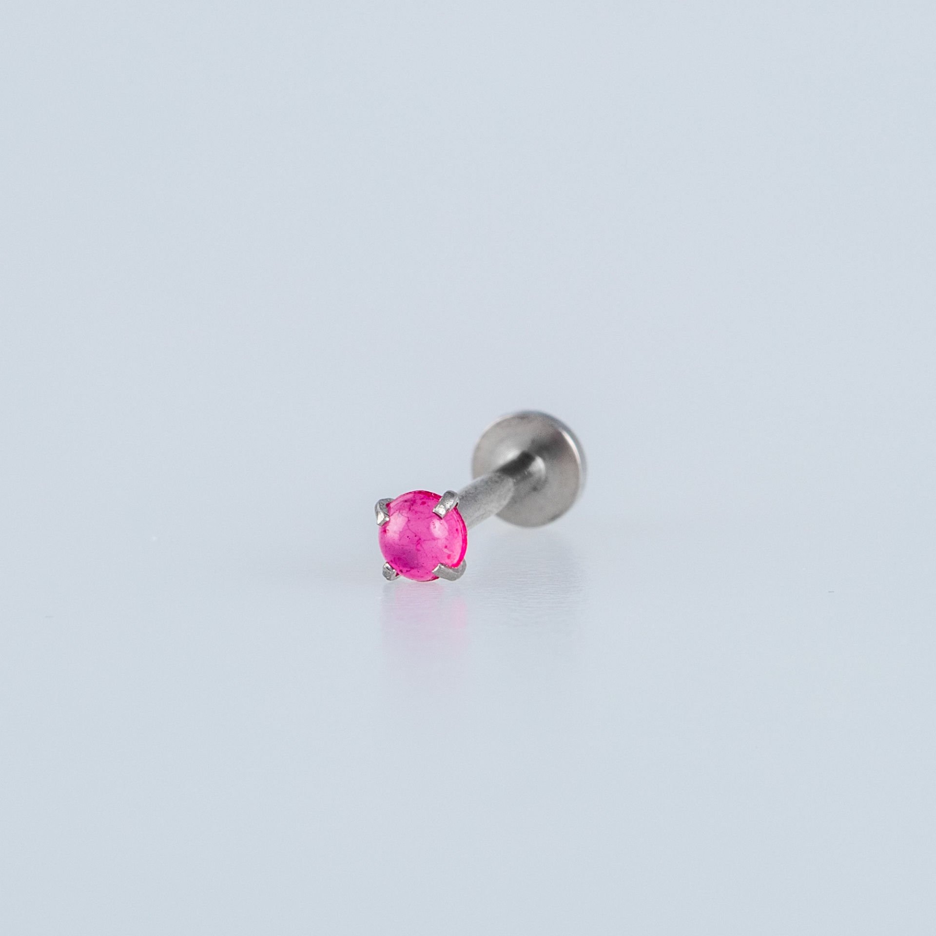 Piercing Labret 3mm Acrylic Stone