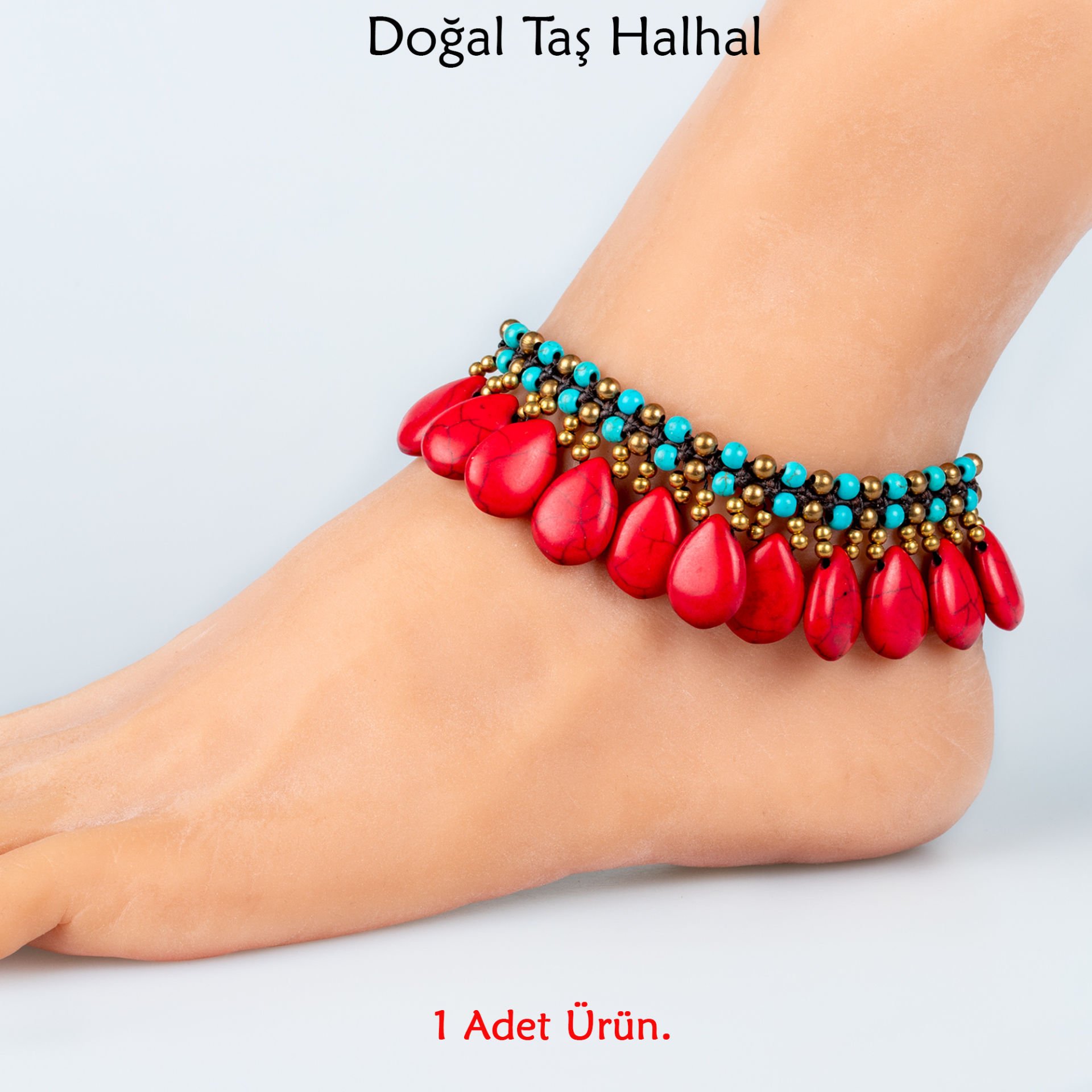 Doğal Taş  Halhal- 4 Renk Seçeneği Renk 1
