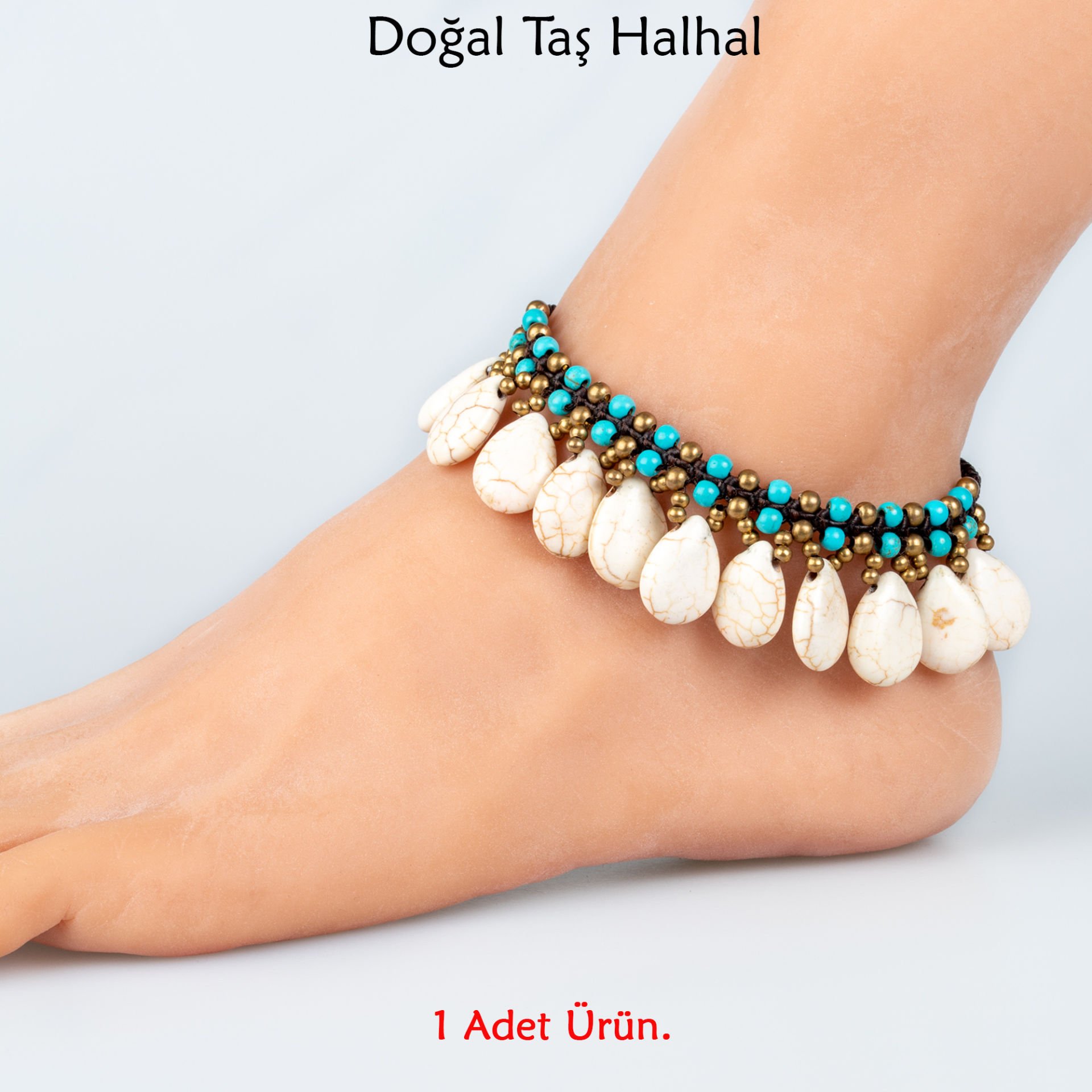 Doğal Taş  Halhal- 4 Renk Seçeneği Renk 2