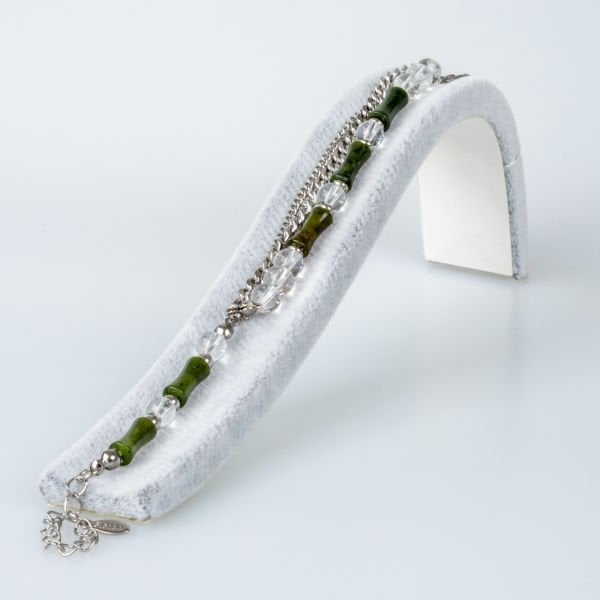 Steel Bracelet Natural Stone