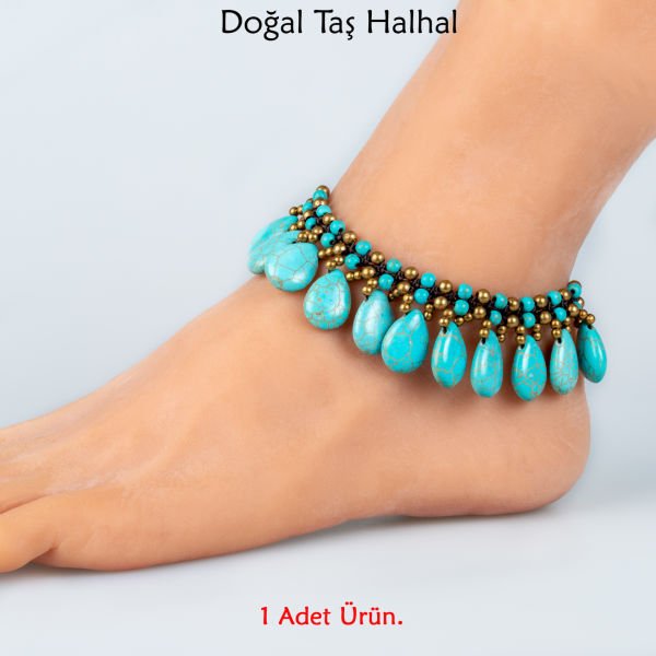 Doğal Taş  Halhal- 4 Renk Seçeneği Renk 4