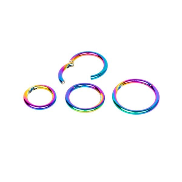 Halka Piercing Rainbow 1.2mm Segment