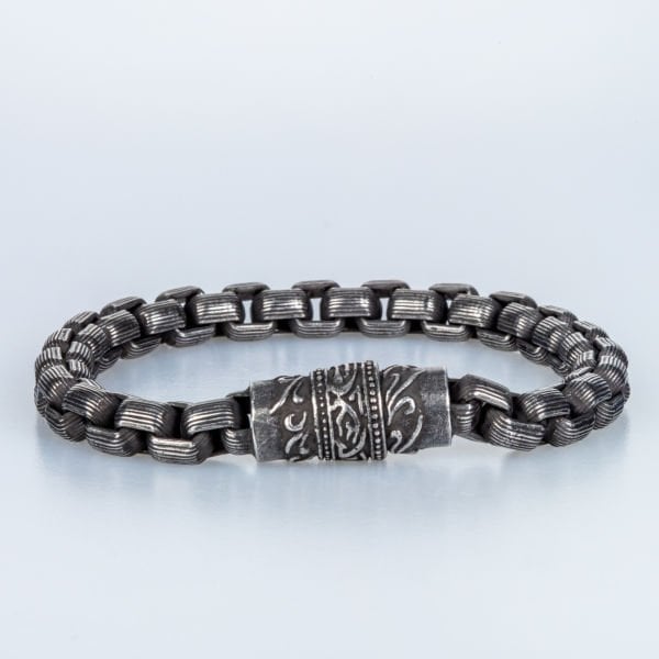 Erkek Çelik Bileklik Antrasit Renk