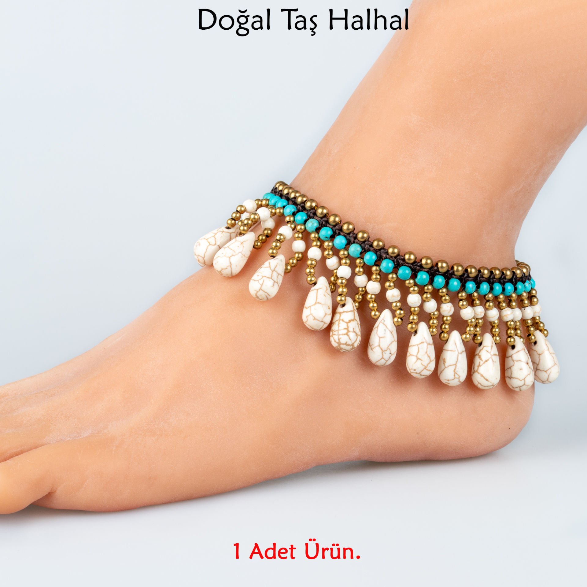 Doğal Taş  Halhal- 4 Renk Seçeneği Renk 1
