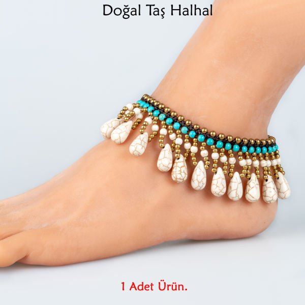 Doğal Taş  Halhal- 4 Renk Seçeneği Renk 1