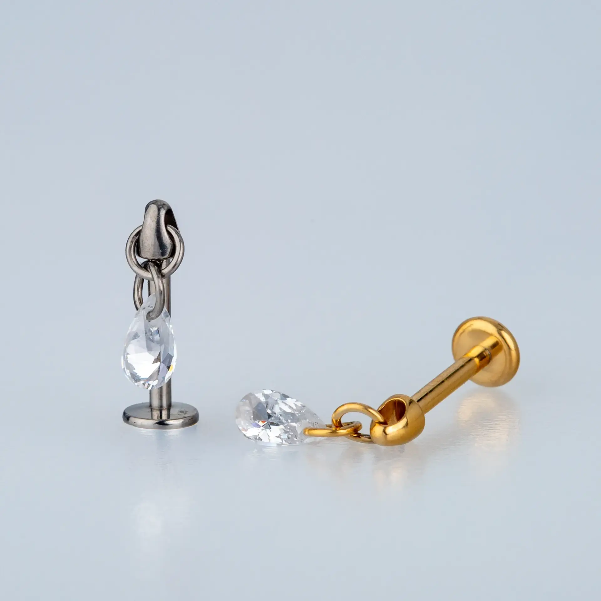 Piercing G23 Titanyum Tragus Helix Sarı 8mm