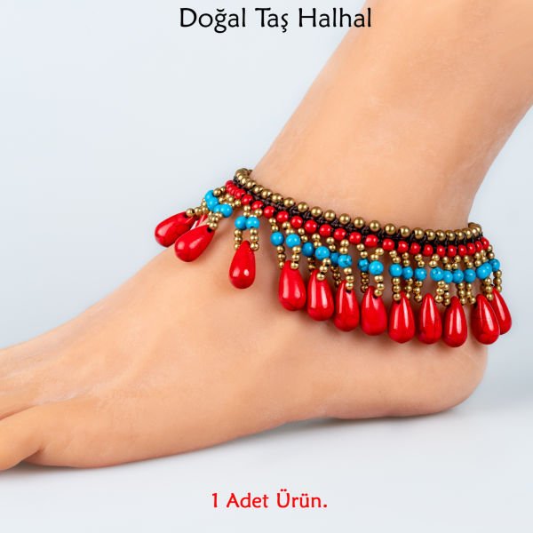 Doğal Taş  Halhal- 4 Renk Seçeneği Renk 2