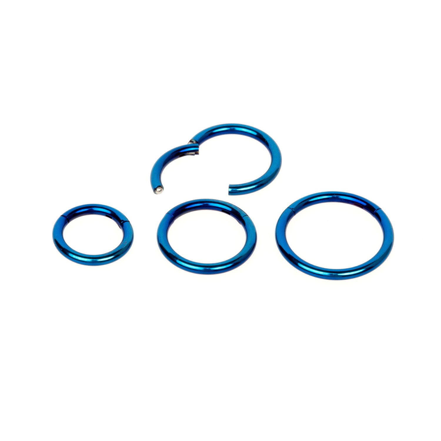 Halka Piercing Mavi 1.2mm Segment