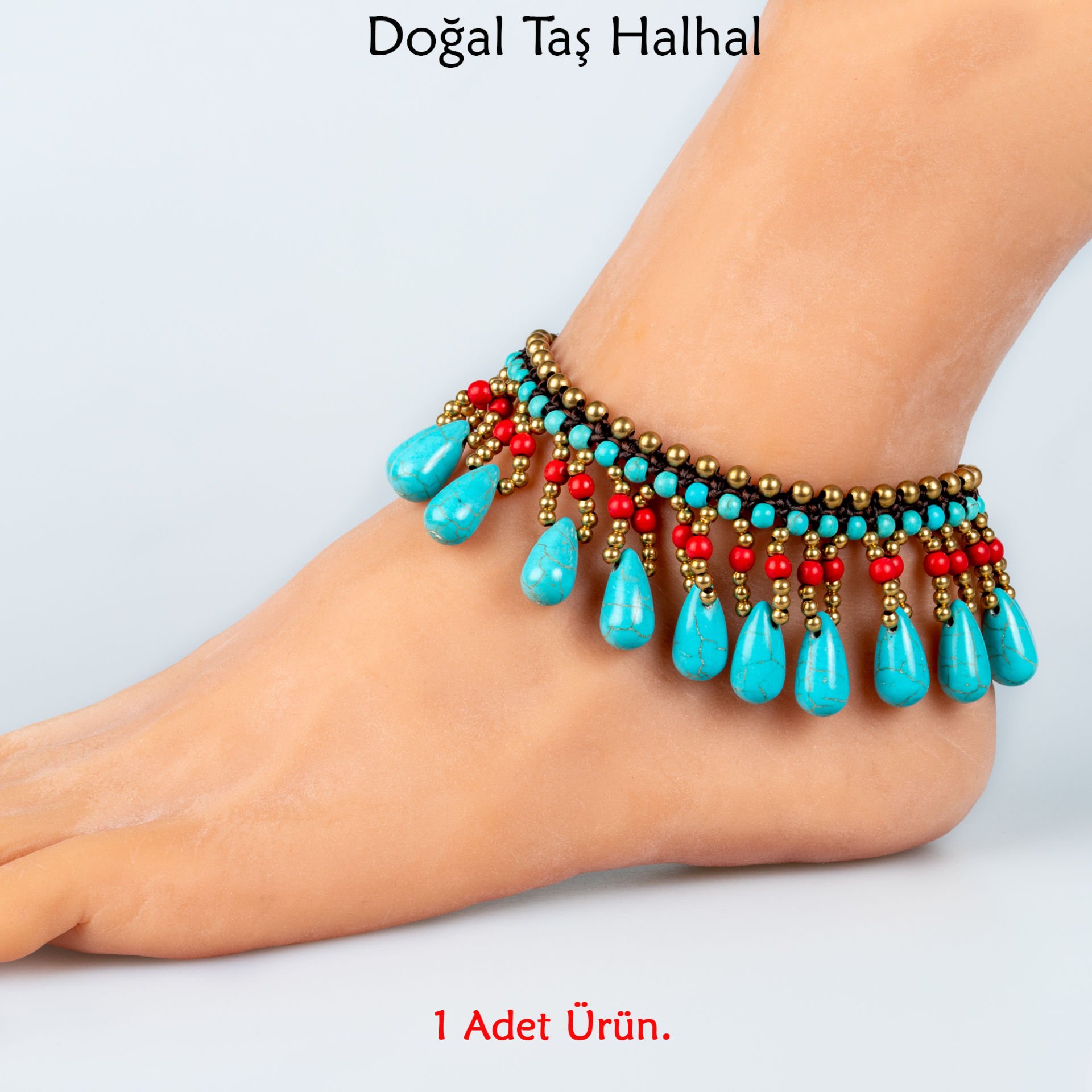 Doğal Taş  Halhal- 4 Renk Seçeneği Renk 4