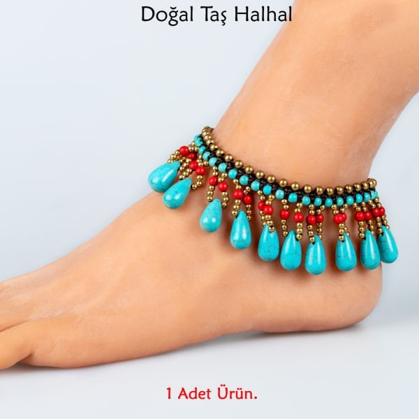 Doğal Taş  Halhal- 4 Renk Seçeneği Renk 4