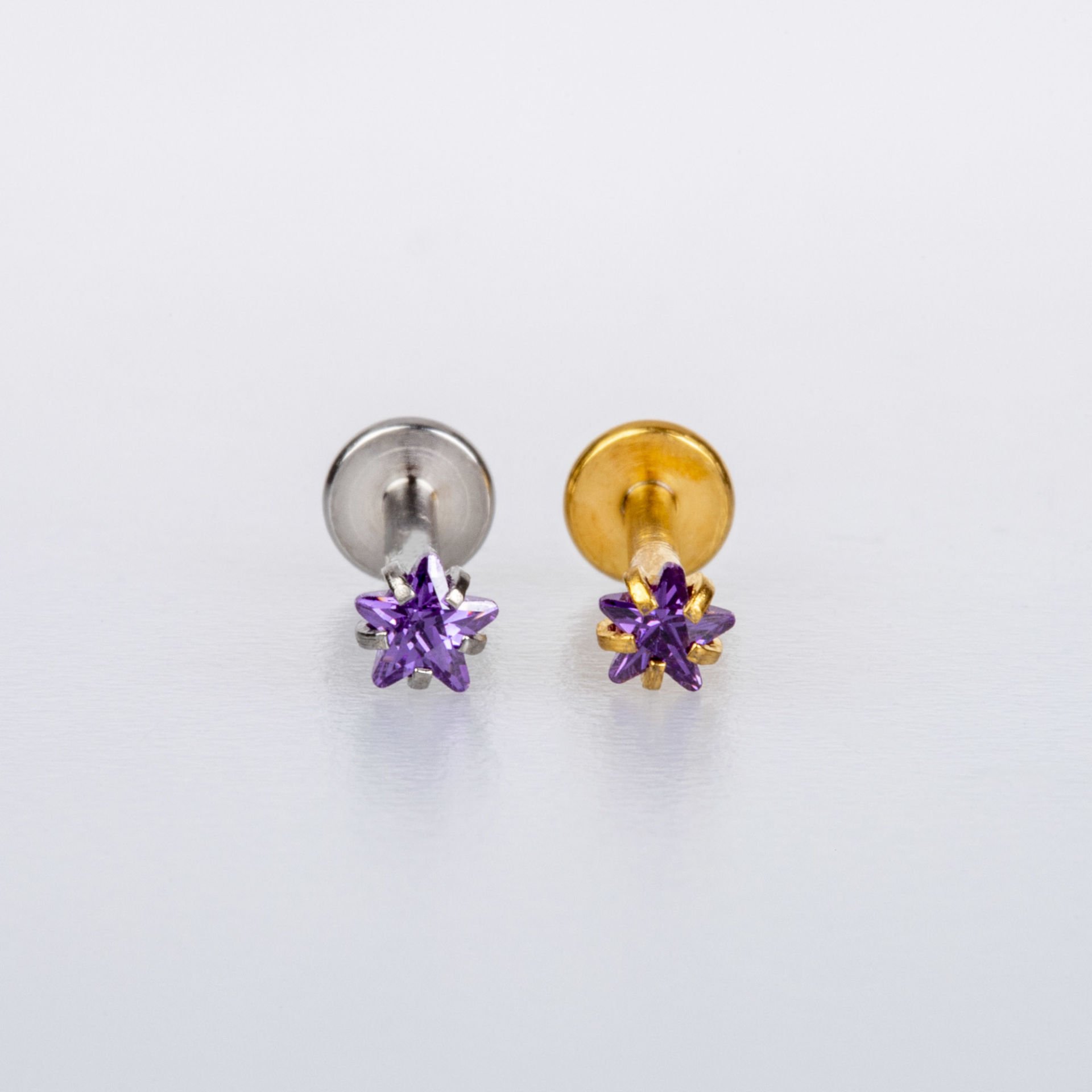 Piercing Labret Yıldız Taş