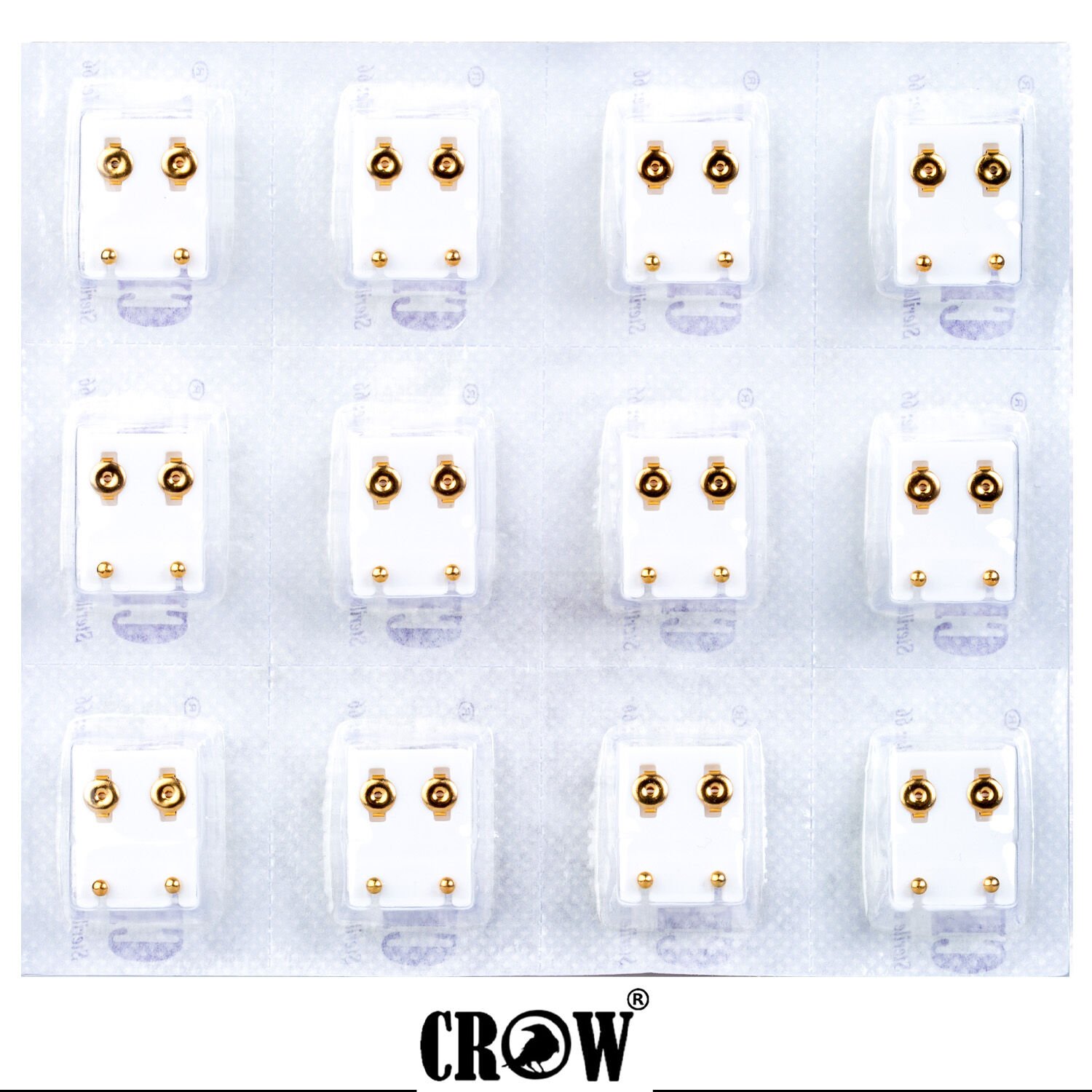 Delim Küpesi 3mm Top 1 Paket 12 Çift