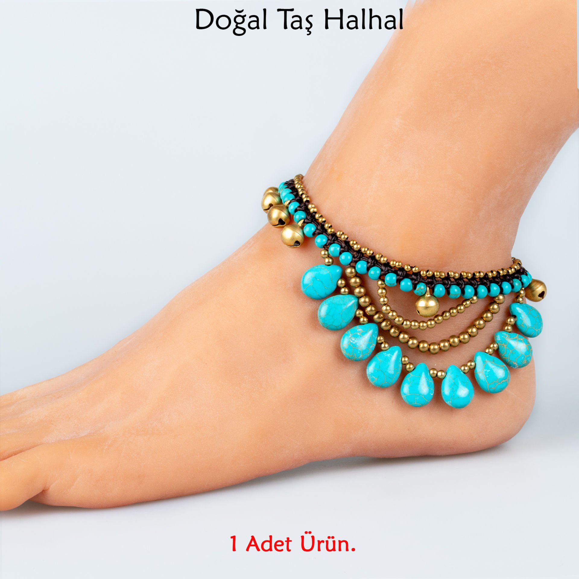 Doğal Taş  Halhal- 4 Renk Seçeneği Renk 2