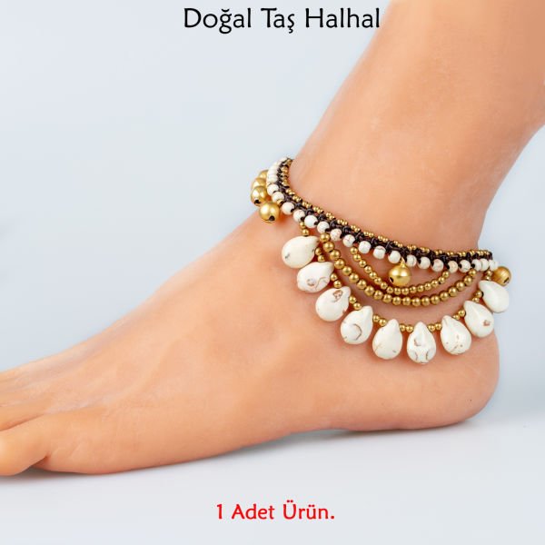 Doğal Taş  Halhal- 4 Renk Seçeneği Renk 3