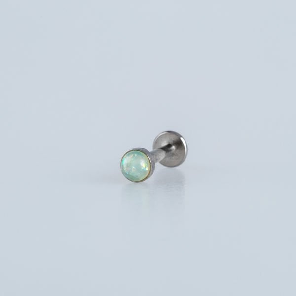 Piercing Labret 3.5mm Fake Opal Taş