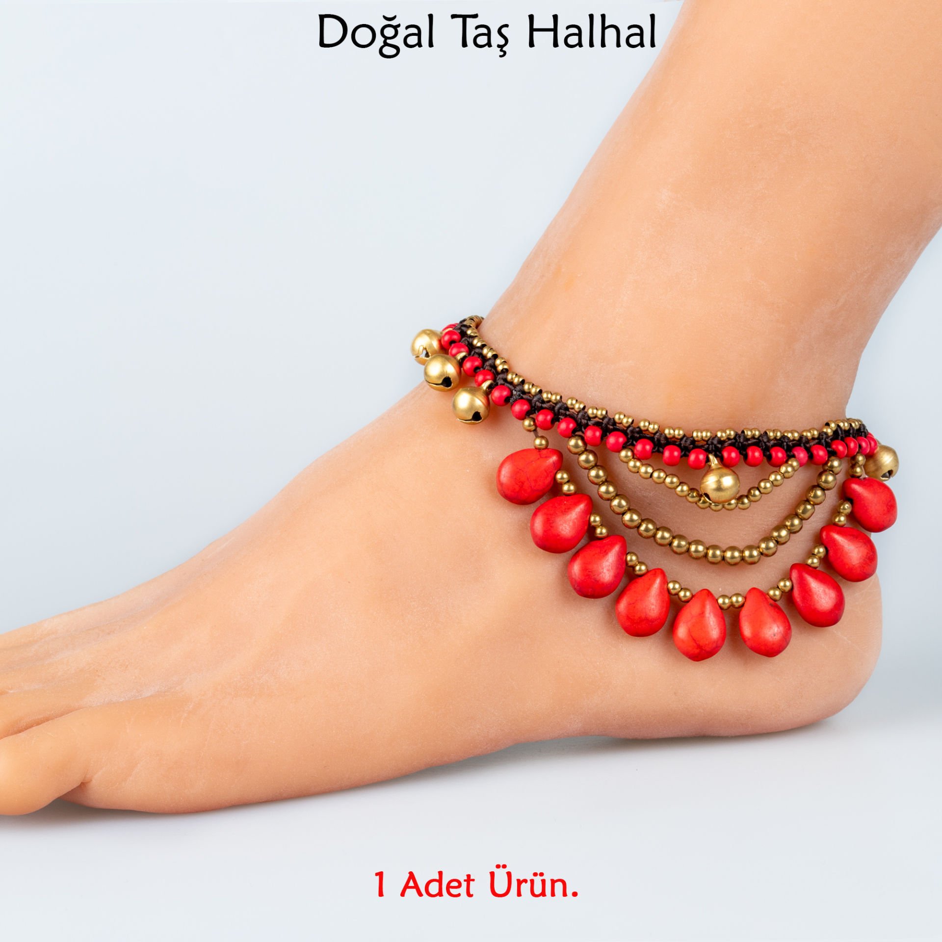 Doğal Taş  Halhal- 4 Renk Seçeneği Renk 4