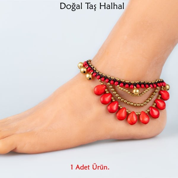 Doğal Taş  Halhal- 4 Renk Seçeneği Renk 4