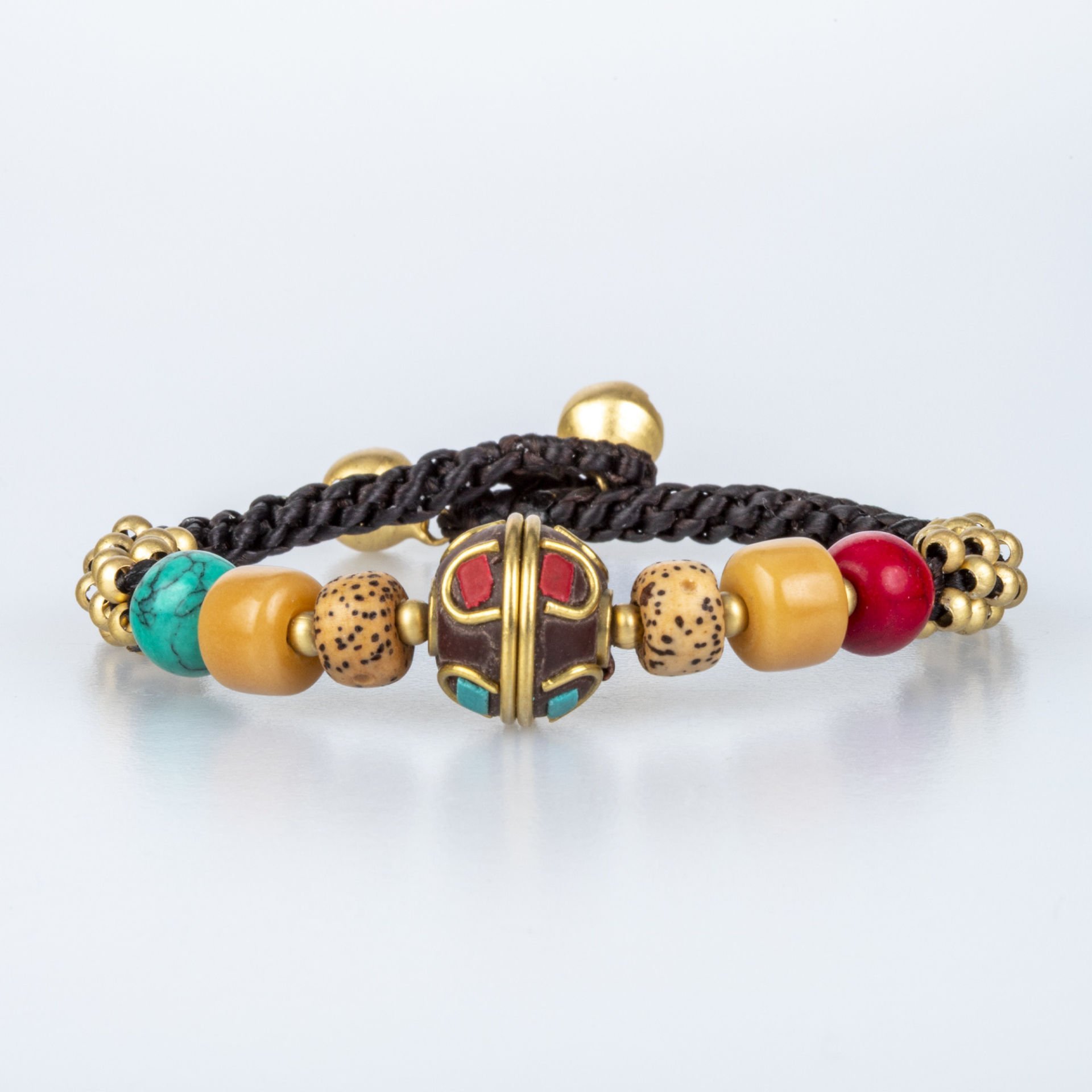 Doğal Taş Tibet Etnik Bileklik