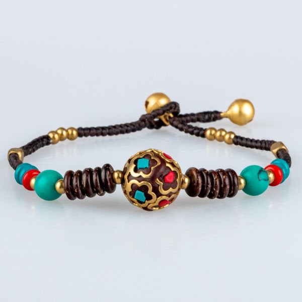 Doğal Taş Tibet Etnik Bileklik